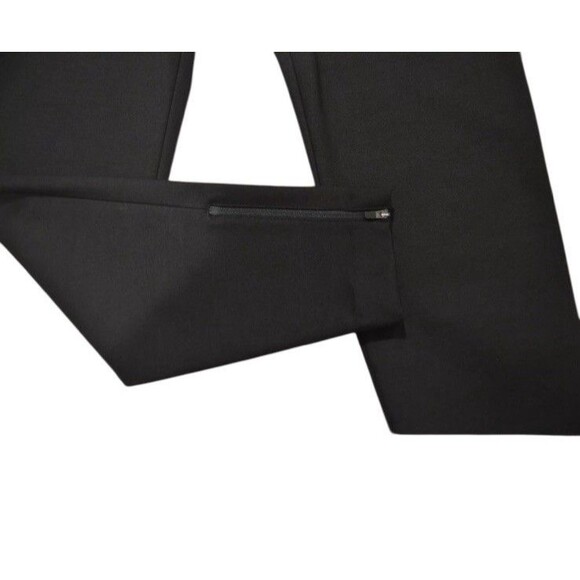 COS Ponte Knit Ankle Zipper Pants Women Stretch Black Stretch Slim Fit Size 30R - Picture 3 of 16